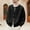 Black, variant on YueHuiYing Man Solid-Color Casual Elastic Knitwear Button-Up Long Sleeve Coarse-Needle Cardigan Round-Neck Sweater