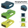 thumbnail image 2 of Fast Charger Rack for Ma*kita 40V Li-ion Battery With USB Type-C port Belt Buckle Portable Charger Adapter, 2 of 9