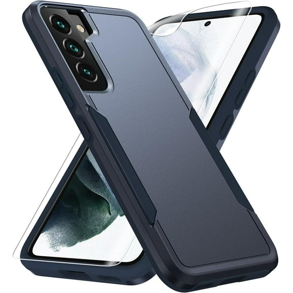 MYKOMI for Samsung Galaxy S22 Case, Galaxy S22 Case with HD Screen Protector [Military Grade Drop Tested]Tough Rugged Shockproof  Heavy-Duty Phone Protective Case for Samsung S22