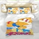 thumbnail image 5 of Pokonyan Conjunto de sábanas temático, trío de piezas, cómodo y amigable con la piel, diseño único, regalo de decoración para el hogar para familiares, amigos y fans,140cm *210cm, 5 of 6