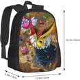 thumbnail image 3 of Pikmin Novelty Backpacks Cartoon Game Mens Womens Travel Hiking Daypack Large Capacity Laptop Rucksack For Adventure Game Fans, 3 of 8