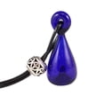 thumbnail image 1 of Milaget Aromatherapy Essential Oil Perfume DIY Glass Bell Pendant - Dark Blue, 1 of 7
