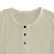 thumbnail image 3 of Blusas y camisas de manga larga con cuello redondo para hombre, color liso, informales, a la moda, con botones, cuello redondo, manga larga, blusa de poliéster para hombre, 3 of 6