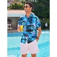thumbnail image 6 of sogami Mens's Hawaiian Shirts Beach Vacation Party Short Sleeve Aloha Shirt, 6 of 7