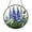 Acrylic 3.5 Inch, variant on Blue Lupine Flower Glass Suncatcher Window Hanging, Butterfly Light Catcher Decor, Soft Botanical Accent Inspired by Wild Meadow Nature