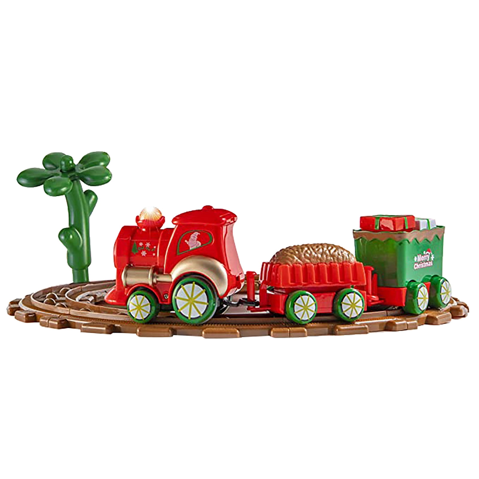 TOYANDONA Magnetic Electric Train Battery Operated Action Locomotive Train Miniature Engine Train Set for Kindergarten Decoration Present Birthday Party Gifts 