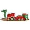 Mnycxen Toy Train Set with Lights and Sounds Christmas Train Set Railway Tracks