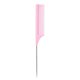 thumbnail image 1 of Jumpingount Peines de cola de rata, largos, portátiles, sólidos, resistentes al calor, duraderos, prevención electrostática, peine de Cuidado del cabello Rosado, 1 of 6