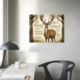 thumbnail image 3 of Nawypu Country Deer Wall Art Religious Christian Bible Verse Pictures Wall Decor Rustic Farmhouse Elk Forest Canvas Print Painting Framed Modern Home Artwork Decorations For Bedroom Bathroom Office, 3 of 4