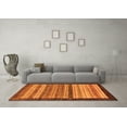 thumbnail image 3 of Ahgly Company Indoor Rectangle Abstract Orange Modern Area Rugs, 3' x 5', 3 of 4