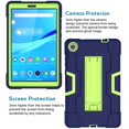 thumbnail image 3 of Mignova pour Lenovo Tab M8 Étui 8,0 Pouces, Hybride à Trois Couches, Étui Intégrale Antichoc, Armure de Protection Robuste Intégrale avec Support pour Tablette Lenovo Tab M8/M8 Smart Tab 8,0 (Marine/vert), 3 of 7