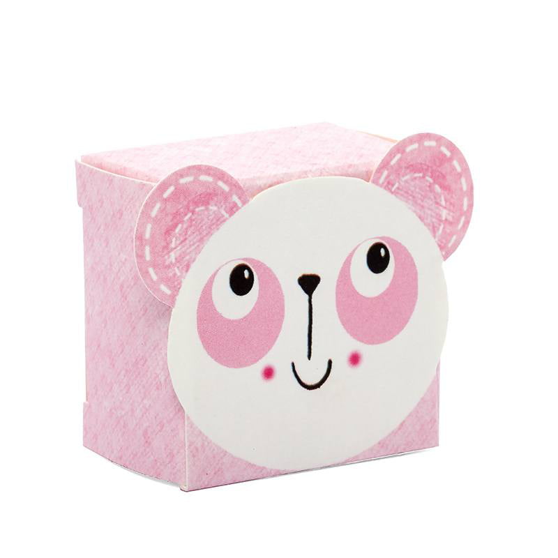 Panda Box Pk 10 flat packed, without decorations Pink Friends