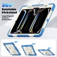 thumbnail image 4 of Junayo for iPad Pro 13 inch Case 2024 M4 Heavy Duty Shockproof Protective Case with Screen Protector Stand and Hand Strap Shoulder Strap Beige Series, 4 of 8