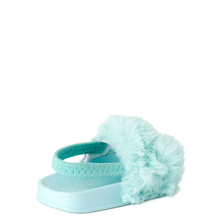 Cozy Faux-Fur Slide Slippers for Girls