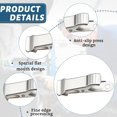 thumbnail image 3 of Qucyy Metal Mini Clamps Mini Spring Clamp Crocodile Alligator Clips Alligator Clamps 1/2 Inch Wide Crocodile Clamps for Work, smooth jaw, 5/16 inch capacity (Silver,20 Pcs) Silver Small, 3 of 5
