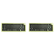 thumbnail image 3 of Teclado para juegos GMK67, accesorios de juego retroiluminados RGB de uso práctico (verde), 2 uds., 3 of 5