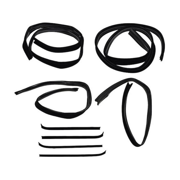 Door Window Belt Weatherstrip Kit 8 Piece - Compatible with 1973 - 1979 Ford F-100 1974 1975 1976 1977 1978