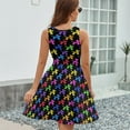 thumbnail image 6 of Balloon Dogs Galore! Dress Summer Street Style Dresses Female Sleeveless Printed Sundress, 6 of 7