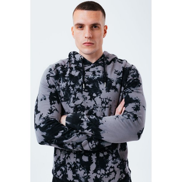 Hype Mens Scribble Acid Wash Oversized Hoodie - Walmart.com