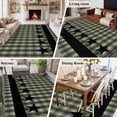 thumbnail image 6 of 5x8 Area Rugs, Sage Green Black Plaid Non-Skid Rubber Backing Large Rectangle Rugs - Living Room Bedroom Home Office, Vintage Star Buffalo Check Rustic Indoor Floor Mat Carpets Washable Rug, 6 of 9