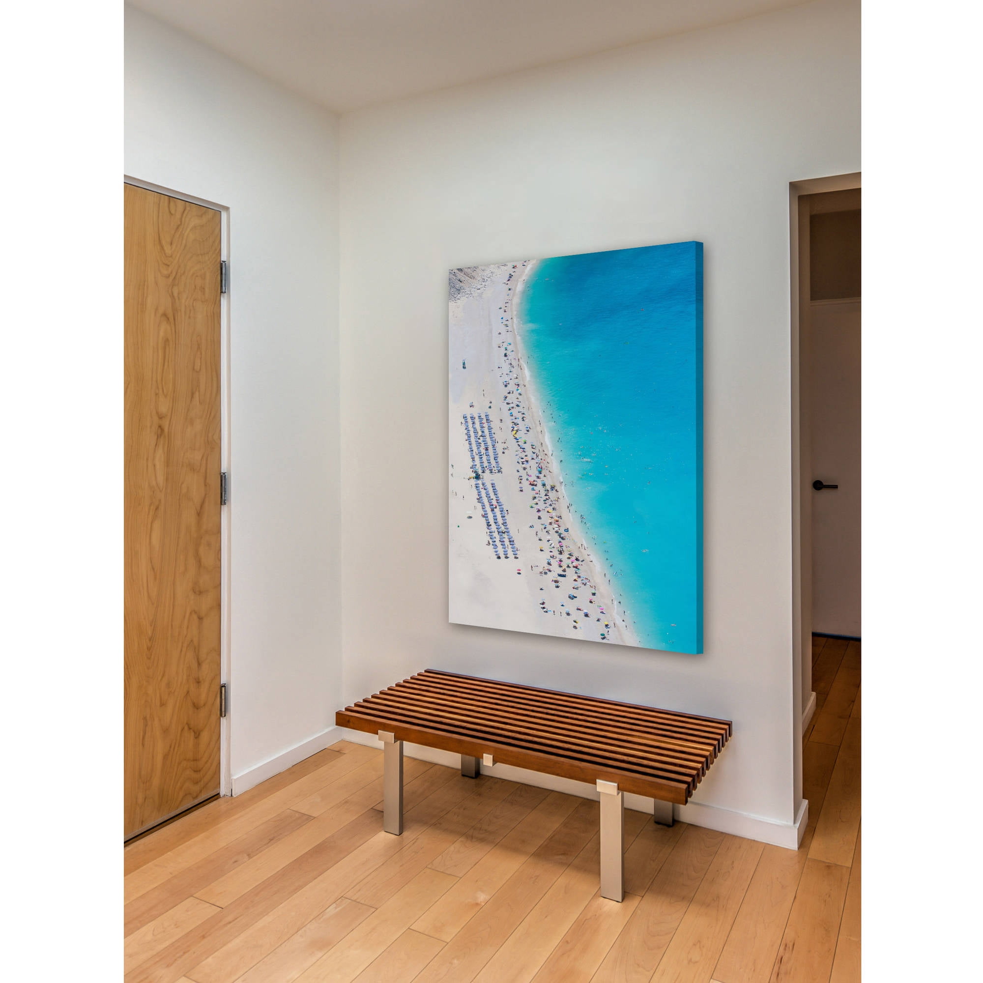 "Beach Gathering" Painting Print on Wrapped Canvas