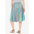 thumbnail image 3 of Woman Within Plus Size Elastic-Waist Knit Tiered Skirt, 3 of 6