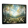 thumbnail image 2 of Designart "Silent Woods Birch Woods IV" Tree Birch Floater Framed Canvas Wall Art, 2 of 7