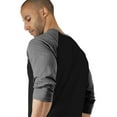 thumbnail image 3 of Hat and Beyond Men's Basic Baseball Raglan 3/4 Sleeve Athletic Crew Neck T-Shirts, 3 of 6