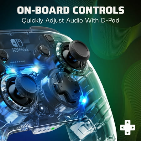 PDP - Afterglow Wired Controller - Xbox Series X|S, Xbox One, & Windows 10 - Transparent