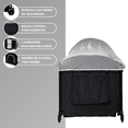 thumbnail image 4 of Cuna Corral Para Bebé Starkids Galaxis Portátil Cambiador Negro, 4 of 6