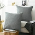 thumbnail image 1 of MarCielo Paquete de 2 fundas Euro Sham 26 x 26 gris Euro Sham 26 x 26 pulgadas (gris), 1 of 5