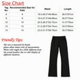 thumbnail image 6 of DPOIS Kids Girls Dance Sport Leggings High Waist Gymnastics Long Pants Black 8, 6 of 6