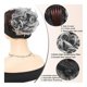 thumbnail image 3 of Bun, Drawstring Synthetic Hair Bun with Comb Clip, Fully Blonde Chignon for Women for Women(Medium brown) Ref: 9337, 3 of 5