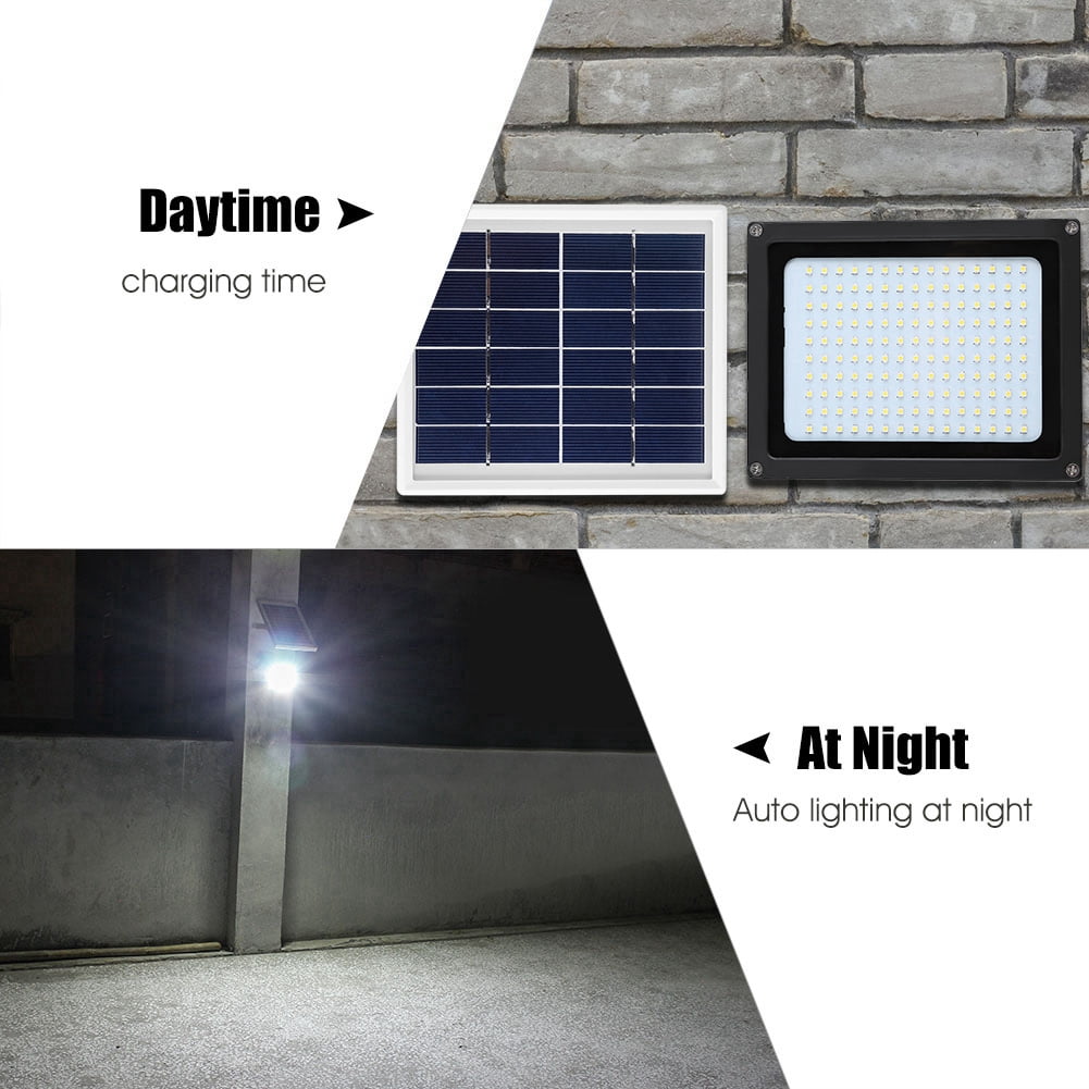 150 LED 15W Solar Power Flood Light Sensor Motion Activated Outdoor Garden Lamp 
