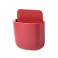 thumbnail image 3 of Living Room Remote Control Wall Holder with Charging Hole Office Mobile Phone Controller Garbage Bags ABS Plastic Organizer Box Red, 3 of 8