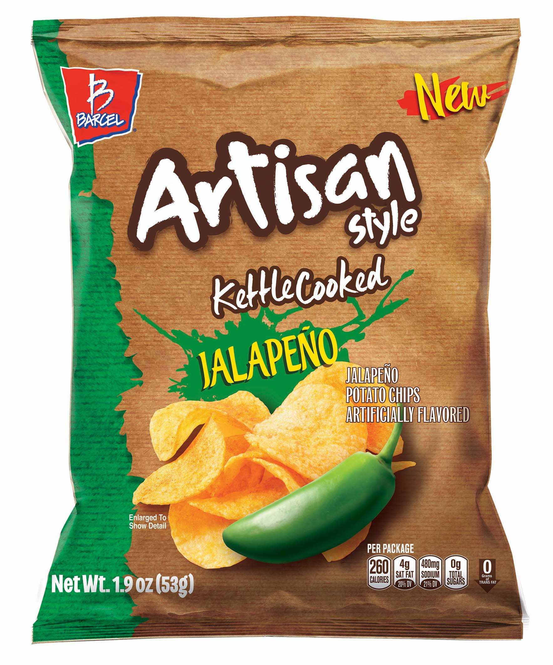 Barcel Barcel USA Barcel Potato Chips Jalapeno, 1.9 oz