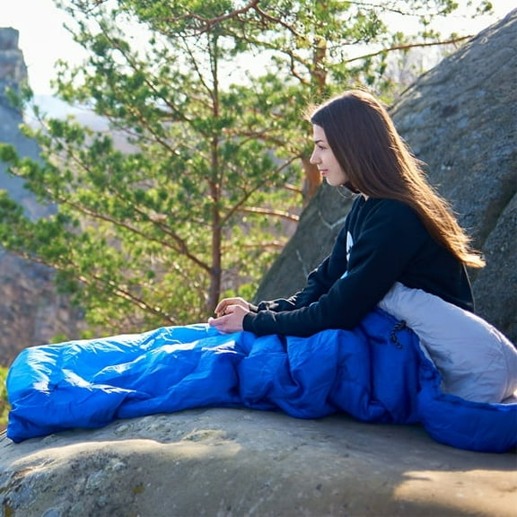 Camping Sleeping Bag, Outdoor Camping Three-season Sleeping Bag, Camping Summer Winter Warm Sleeping Bag