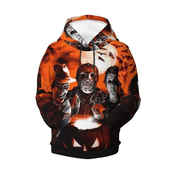 Michael Myers Teen Boys Girls Hoodies 3D Printed Hooded Sweatshirts for Kids Long Sleeve Casual Unisex Pullovers with Pockets