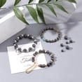 thumbnail image 2 of 305 cuentas de lava natural galvanizadas de 6 mm, redondas, para pulseras, collares y joyas., 2 of 7