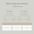 thumbnail image 5 of over&back 100%-Linen Woven Tablecloth - Colorful Dining Room Table Cover - Mitered Corner Hems - Machine Washable - Kitchen and Home Decor - Green - 70x108, 5 of 13