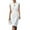 White, variant on Dresses for Women, Solid Color Keyhole Round Neck Fitted Pleats Tapered Waist Sleeveless Knee Length Dress, Business Trendy Comfy Office Work Pencil Dresses