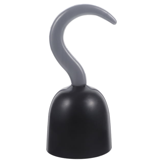 BRIGHTFUFU Gancho de pirata Disfraz de pirata de Halloween Accesorio Gancho de mano de plástico Cosplay Juguete para juego de imitación