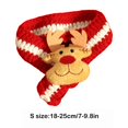 thumbnail image 3 of FYTPOV Red Pet Scarf, Creative Knit Scarves, Christmas Deer Cat Scarf for Dogs and Cats, Cute Pet Costume for Xmas Party, Cat Clothes Dog Clothes, S, 3 of 5