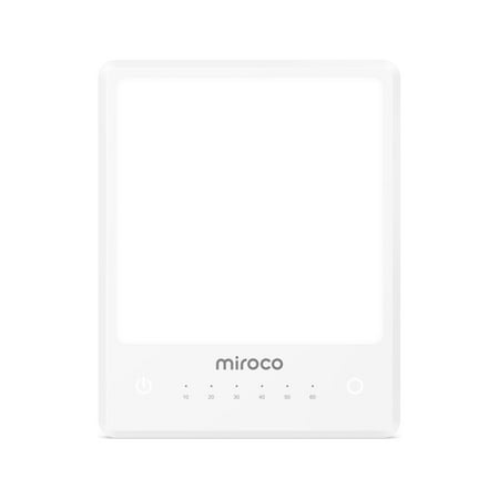 Miroco Light Therapy Lamp,UV Free 10000 Lux Therapy Lamp with Adjustable Timer, 4-Level Brightness and Memory Function