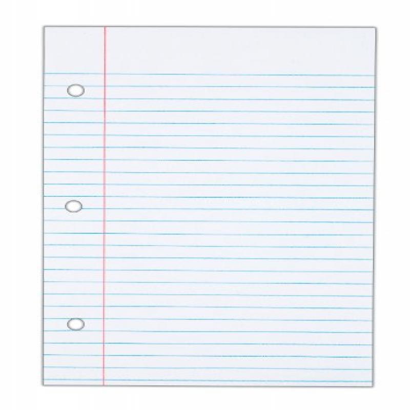 TOPS Notebook Filler Paper, College Ruled, 8.5 x 5.5 Inches, Hole