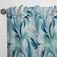 thumbnail image 3 of Designart "Tropical Breeze In Azure III" Tropical Blue, Green Curtain 1 Panel, 3 of 6