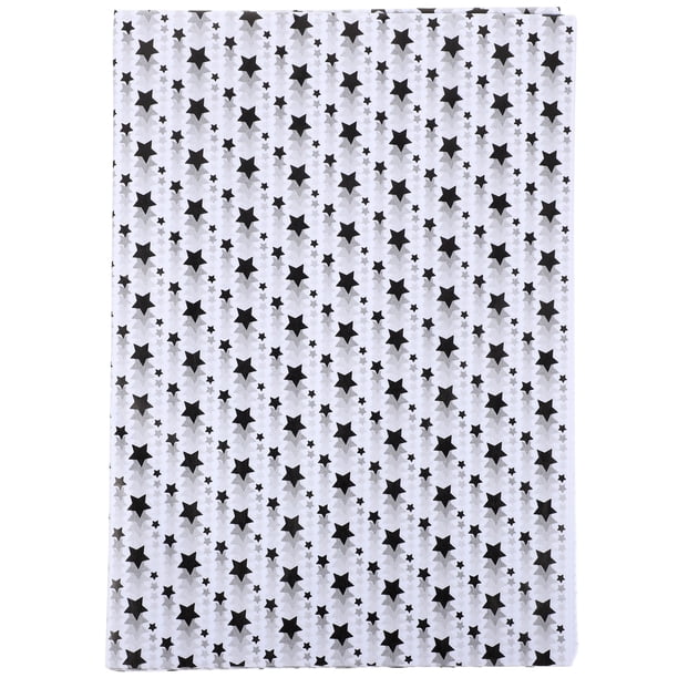 Inovra - 30 feuilles de papier de soie motif étoiles 50 x 70 cm - Papier cadeau coloré