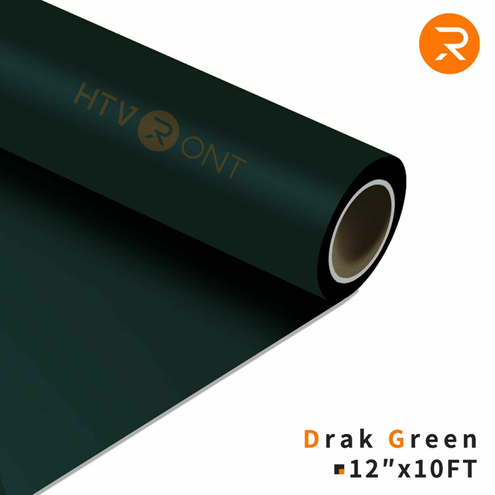 Dark Green Heat Transfer Vinyl Rolls12" x 10FT Dark Green Iron on