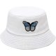 thumbnail image 1 of Fashion Embroidery Bucket Hat Cotton Beach Fisherman Hats for Women Girls, 1 of 4