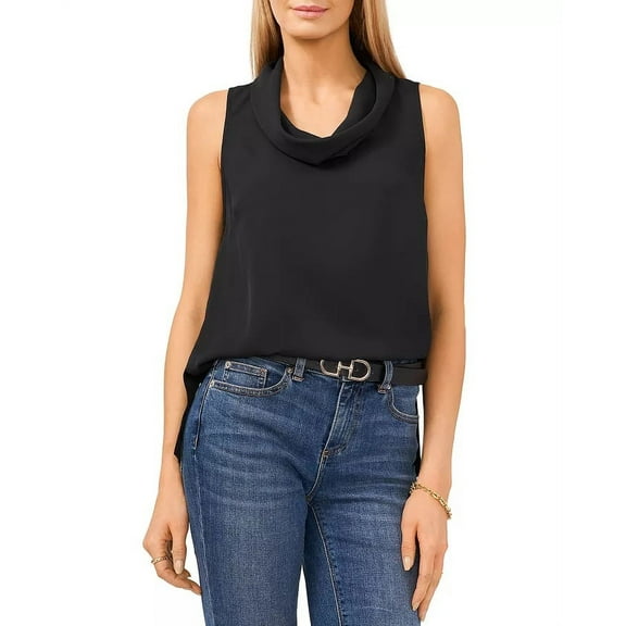 Vince Camuto womens  Cowl Neck Blouse, m, Black